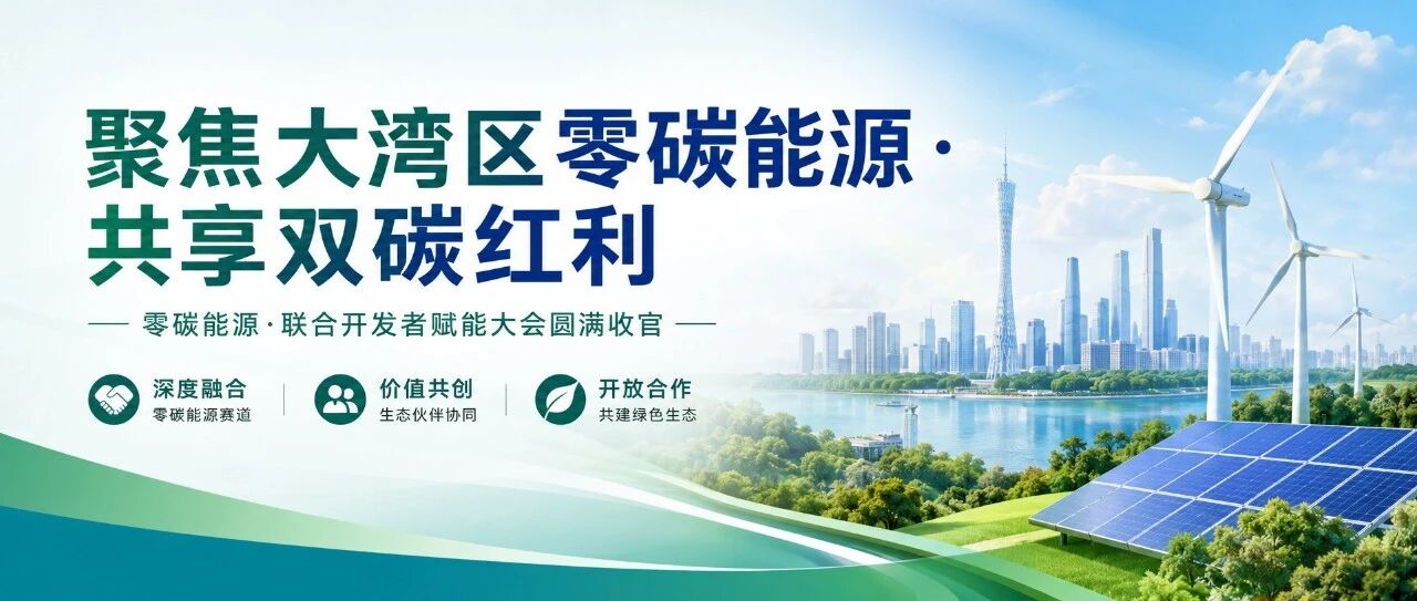 大湾区零碳能源合作签约